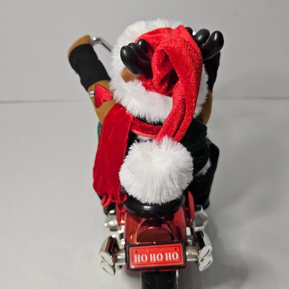 Dan Dee Reindeer Chopper Motorcycle Sound Lights Plays Grandma Got Run Over - Picture 5 of 12